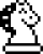 Pixel horse glyph