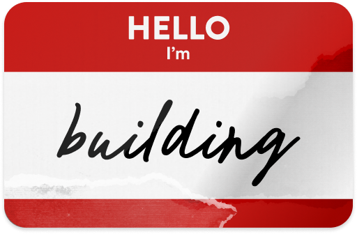 Building name badge