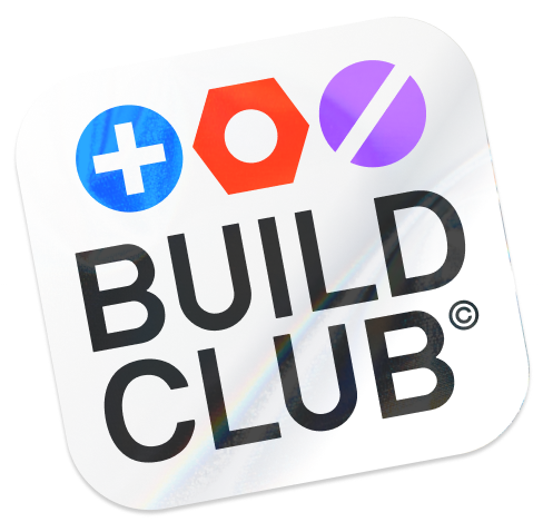 Tilted full-color sticker